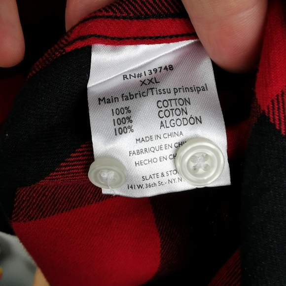 Slate & Stone Red Buffalo Plaid Button Down Shirt - Picture 8 of 9